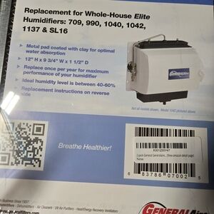 White Humidifier Replacement Pad